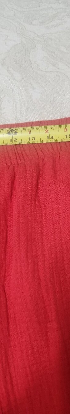 Torrid Belle Isle Red Cotton Wide Leg Pants Size 0S 12 Short NWOT - Picture 7 of 7